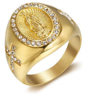 BAGUE-RELIGIEUSE-OR-VIERGE-MARIE