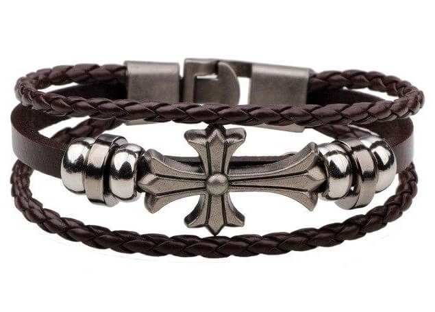 Bracelete religioso Cross Fancy