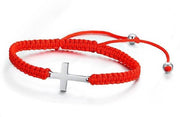 Shamballa Religious Cross Bracelet Red Cordon