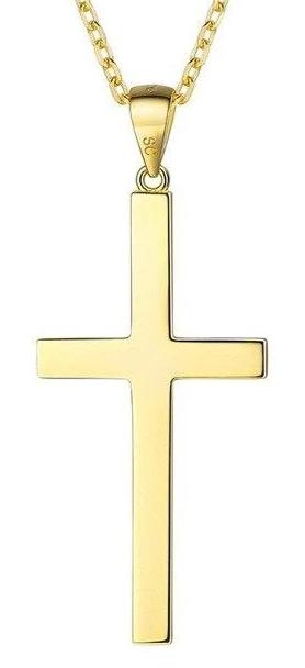 Colar colar de Jesus Color Gold (prata)