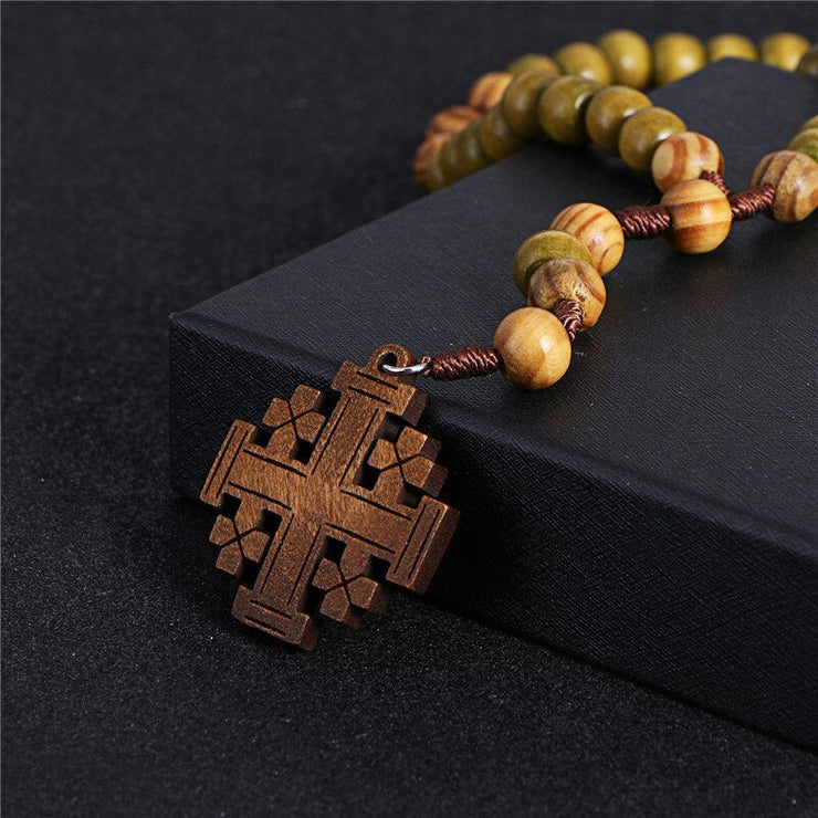 Buslet Cross of Jerusalém Wood
