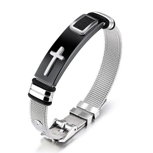 bracelet avec croix homme